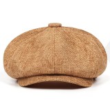                      Gatsby lenes unisex sapka - Caramell Férfi kalap, sapka